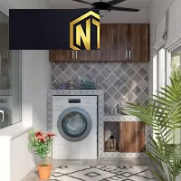 TỦ MÁY GIẶT KẾ HỢP TỦ TIỆN LỢI GỌN GÀNG ĐA NĂNG MẪU 20